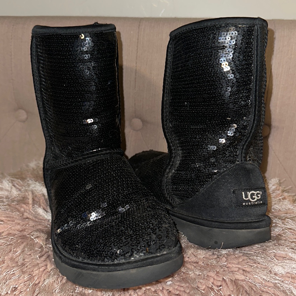 Ugg Black Sequin Boots